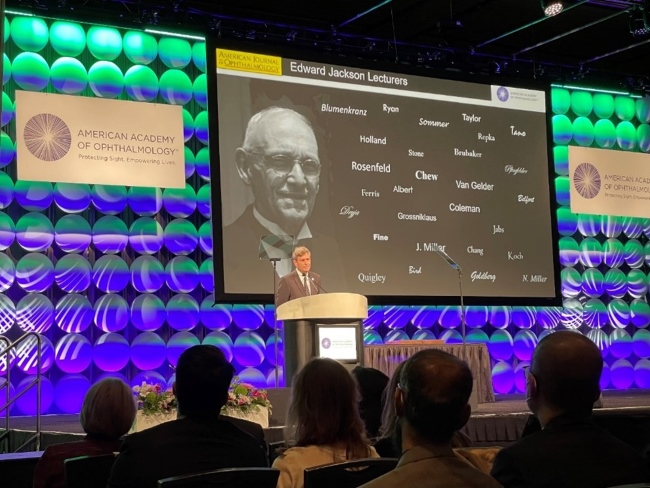 Russell Van Gelder PhD, MD at the New Orleans AAO conference.